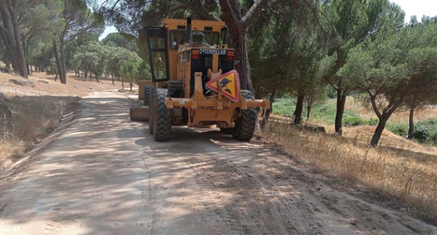 Arreglo de caminos dañados por la dana, en Camino de Villascusa
